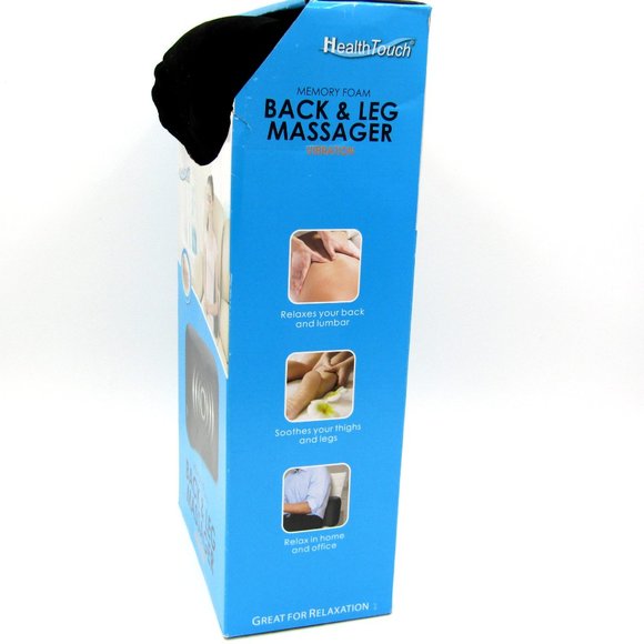 Health Touch Memory Foam Vibrating BACK & LEG MASSAGER Brand New Batteries Incl. - Picture 4 of 12